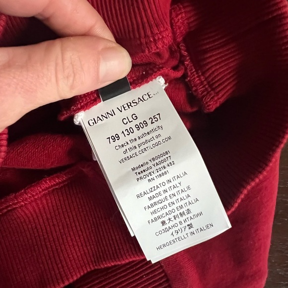 VERSACE LOGO COTTON SWEATSHIRT HOODIE 12-18 months - Picture 8 of 8